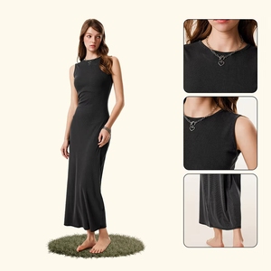Gaun Rajut Wanita Ukuran Besar, Model Ramping Seksi, Acid Wash, Jupes Pour Femmes, Gaun Panjang Elegan untuk Wanita, Slim Fit - Product Image 4