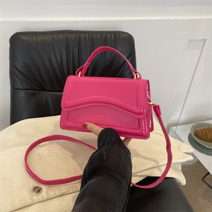 2024 Vintage Style femmes serrure sac à main avec gland couleur unie sac carré nouveau sac à bandoulière avec chaîne décoration printemps été - Product Image 4