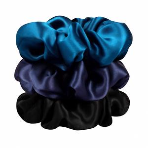 Factory Wholesale Custom Headwear 3.5Cm Width 16Mm 19Mm 22Mm <b>100</b>% Pure Mulberry <b>Silk</b> <b>Hair</b> <b>Scrunchies</b> - Product Image 1