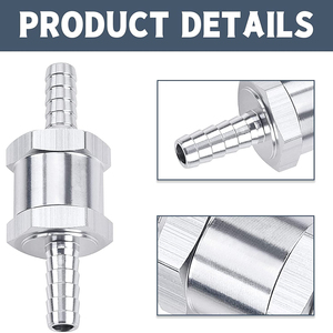 4/6/8/10/12/14/16mm một cách kiểm tra van nhôm không trở lại ống nhiên liệu kiểm tra van nước/gas/dầu - Product Image 4