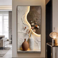 Peinture décorative de luxe haut de gamme, design abstrait géométrique tridimensionnel, style minimaliste moderne