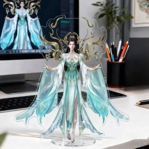 Support acrylique Dou Po Cang Qiong Anime avec figurines <span class=keywords><strong>Xiao</strong></span> <span class=keywords><strong>Yan</strong></span> Mei Dusha, plaque et porte-clés – Ornement de bureau exquis pour les fans - Product Image 3