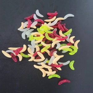 50 पीसी मछली पकड़ने वाले मिट्टी के नरम स्नान सिलिकॉन कृत्रिम स्नान सिलिकॉन कृत्रिम स्नान की गंध झींगा - Product Image 4