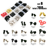Kit de vis et boulons de montage pour boîtier PC, disque dur, ventilateur, carte mère, alimentation, serveur, HDD, PSU, PCI, réparation DIY, 305/780 pièces