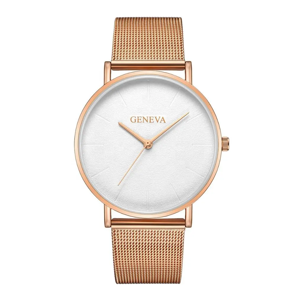 Factory Price Quartz Geneva Wrist Watches Hot Sale Good Quality Stainless Steel Watch For Gift