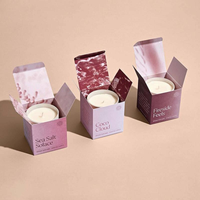 Boîte à bougies de luxe en carton rigide avec logo personnalisé, design unique, emballage cadeau pour bougies, boîte en papier artisanal