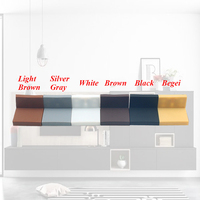 Vente en gros couvercle décoratif en plastique blanc/marron/noir support d'angle droit en métal en forme de L pour la fixation d'étagère d'armoire