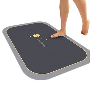 Diatomée boue tapis de sol doux salle de bain porte de toilette tapis de pied absorbant ménage antidérapant tapis à séchage rapide tapis de porte de toilette - Product Image 5