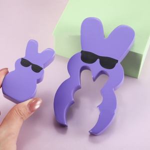 2026 Nieuw Ontwerp Paas Houten Konijnen Ornamenten Dubbele Konijn Paasvakantie Decoraties Houten Ambachten - Product Image 2