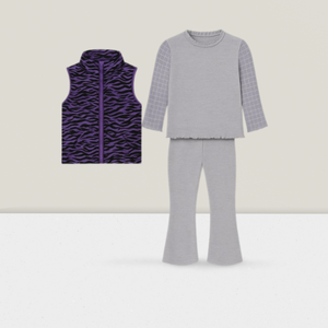 El adorable set top para niños pequeños combinado con mallas cómodas brinda una comodidad duradera para el juego activo y las salidas Casuales - Product Image 6