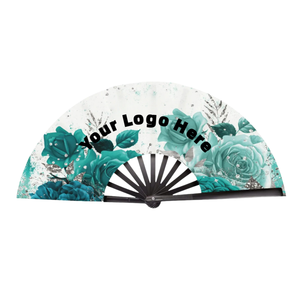 ที่มีคุณภาพสูงพิมพ์ดิจิตอลบน<span class=keywords><strong>ผ้า</strong></span>ไมโครไฟเบอร์และด้าม<span class=keywords><strong>จับ</strong></span>พลาสติกที่แกะสลักด้วยเลเซอร์สำหรับสเปนพัดลมมือเต้นรำฟลาเมงโก - Product Image 1