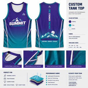 Custom <b>Running</b> <b>Singlet</b> Race Quick-Dry Tank Top Sports Triathlon Team Event Sublimation <b>Running</b> Marathon <b>Singlet</b> - Product Image 4
