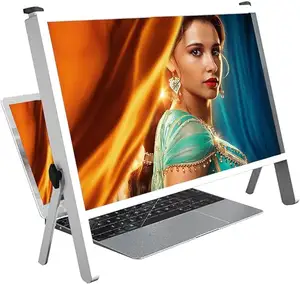 Laptop ekran büyüteci 21 "bilgisayar ekran büyüteci ayarlanabilir açı tasarımı ile taşınabilir amplifikatör yaşlılar okuma yakın çalışma