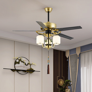 Đến Khách Sạn Sang Trọng Hộ Gia Đình Đèn Chùm 110/220V Thiết Kế Quạt Trần Với Điều Khiển Từ Xa Tốc Độ Và Đèn LED - Product Image 4