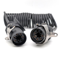 ISO 7638 7 broches 5 broches remorque EBS ABS câble d'extension 12 \ 24 volts TPU bobine Suzi câble pour HGV tracteur Semi remorque éclairage