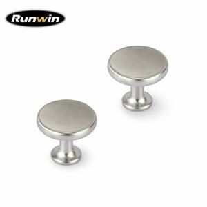OEM Factory Brushed Nickel Zinc Alloy Mushroom <strong>Knob</strong> Easy Installation Cabinet Furniture Wardrobe Dresser Bedroom Bathroom Drawer - Product Image 1