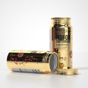 Pot de stockage hermétique en aluminium électroplaqué de qualité supérieure pour capsules d'huile de poisson, conteneur métallique portable pour compléments et médicaments - Product Image 3