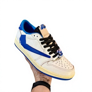 Chaussures de skate décontractées unisexes basses Putian <span class=keywords><strong>AJ1</strong></span> Hook Hiroshi Fujiwara TS Collaboration Lightning-Style pour Air 1, authentiques - Product Image 1