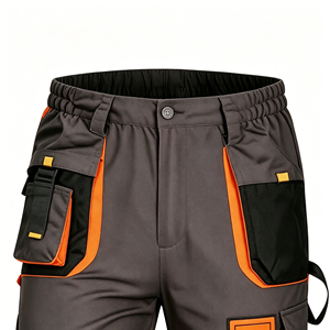 Pantalones de Trabajo Reflectantes de Alta Visibilidad ANSI Clase 1 para Seguridad Industrial - Product Image 4