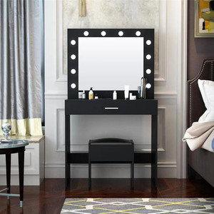 Table de maquillage compacte de luxe avec éclairage LED, inspirée des célébrités d'Internet, minimaliste et multifonctionnelle pour <span class=keywords><strong>chambre</strong></span> à coucher - Product Image 5