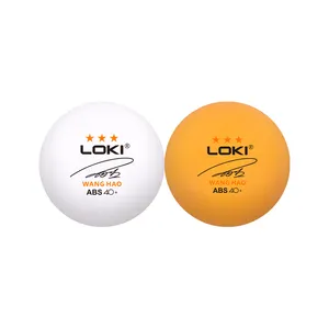 LOKI SW354 großhandel top qualität 3 sterne tischtennis ball angepasst abs logo auf ping pong ball