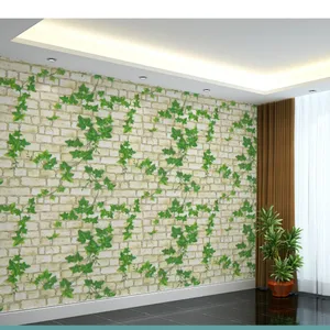 3D Retro Diy ladrillo piedra Peel And Stick Pvc papel pintado impermeable para la decoración de la pared del apartamento