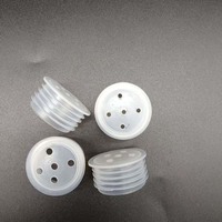 Bouchon intérieur en plastique avec 5 trous aléatoires pour la distribution de poudre et de liquide, pour bouteilles et bocaux
