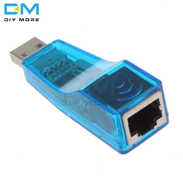Ethernet 10/100Mbps Network Card Adapter USB 2.0 To LAN RJ45 For Win7 For Win8 For Android Tablet PC Blue
