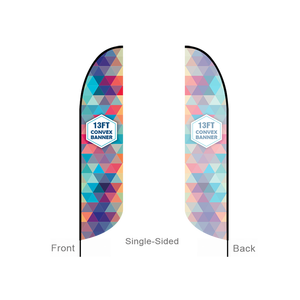 Günstige Outdoor-Werbeflagge mit Individueller Gestaltung, Feder-Strandflagge mit Glasfaser-Fahnenmast, 100% Polyester, Hohe Auflösung - Product Image 4