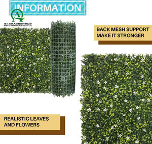 20 "X 20" Buis Artificiel <span class=keywords><strong>Jasmin</strong></span> Panneau de Clôture Lierre Clôture Intimité Topiaire Haie Clôture Herbe Mur Toile de Fond pour Balcon Patio - Product Image 4