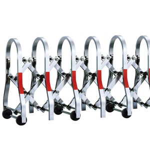 Barriera Espandibile per il Traffico, Recinzione Retrattile Ecologica in Alluminio per il Controllo della Folla, Cancello a Fisarmonica con Funzionamento Manuale/Elettrico - Product Image 5