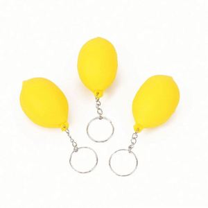 Custom Logo PU Lemon Keychain Advertising Branded <b>Stress</b> Ball Toys - Product Image 1