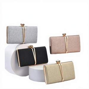 High Quality Women's Fashion Polyester <b>Sequins</b> Elegant Dinner Wedding Crystal Chain Strap Clutch <b>Bag</b> - Product Image 2