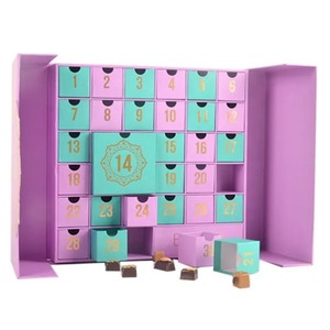 Custom Printing Cardboard Paper Beauty Cosmetic Colorful Simple <b>Calendar</b> Christmas Gift Packaging Box - Product Image 3