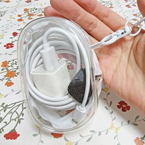 Transparent data cable storage <b>bag</b>, mini dustproof figurine/doll display <b>bag</b>, portable <b>bag</b>, earphone storage box organizer <b>bag</b> - Product Image 4
