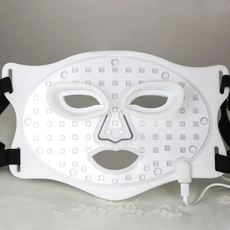顔と首のための赤色光療法デバイス白色赤色光療法フェイシャルマスク