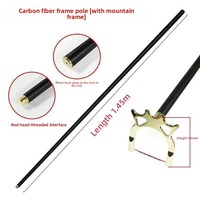 Support de queue de billard Tech Fiber, type croisé, haute et basse, antidérapant, accessoires de billard pour le billard chinois à huit boules