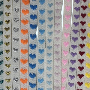 Rubans jacquard de différentes couleurs pour la Saint-Valentin, pour décorer les pinces <span class=keywords><strong>à</strong></span> cheveux ou les sangles, décorations de vêtements - Product Image 1