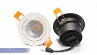 Projecteurs encastrés LED modernes à intensité variable 5W 9W 15W-Downlight à angle et lumen réglables, pour l'éclairage de la maison/du bureau/de l'hôtel