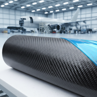 Tissu en fibre de carbone préimprégné 3K 200 g/m² de qualité supérieure - Tissu en carbone à résine époxy haute résistance pour l'automobile et l'aérospatiale, directement de l'usine