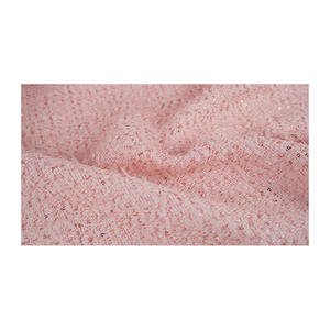 Tela Tweed de Primera Calidad Hecha en Corea, Malla Metálica Rosa, Tejido de Lujo, OEM y ODM, Textil Tejido Personalizado - Product Image 4