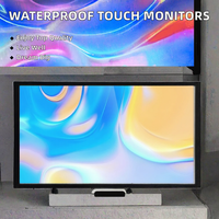 Monitor layar sentuh PCAP industri TFT Panel tahan air 7-21.5 inci 16:9 HD 1920x1080 tampilan LCD OEM ODM baru