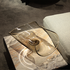<span class=keywords><strong>Vase</strong></span> et ensemble de bols à fruits en <span class=keywords><strong>verre</strong></span> ambré soufflé à la main, style Mid-Century Modern, pièce maîtresse pour mariage, décoration de table de luxe pour la maison - Product Image 3