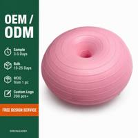 Ballon de yoga en PVC épaissi anti-éclatement, forme pomme 40 cm, design gonflable, surface antidérapante pour l'entraînement de Pilates et le renforcement du tronc