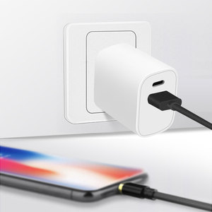 Caricatore a doppia parete 20W PD QC 3.0 ricarica rapida USB un USB <span class=keywords><strong>C</strong></span> Gan adattatore spina Multi porta 20W caricatore <span class=keywords><strong>Iphone</strong></span> - Product Image 5