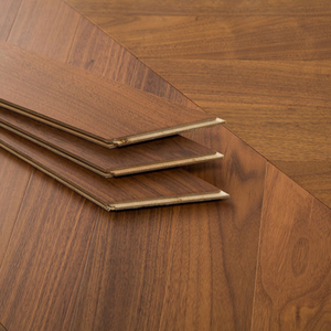Plancher en bois d'ingénierie <span class=keywords><strong>à</strong></span> chevrons en chêne français, résistant au feu, vieilli, hautement recommandé pour salon - Product Image 1