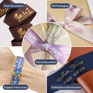 Vente en gros <span class=keywords><strong>Ruban</strong></span> de <span class=keywords><strong>satin</strong></span> recyclable 38mm simple/double face Rouleau de <span class=keywords><strong>ruban</strong></span> imprimé cadeau <span class=keywords><strong>Ruban</strong></span> <span class=keywords><strong>blanc</strong></span> personnalisé 100% polyester avec logo - Product Image 6