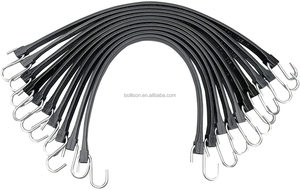 Sangles en caoutchouc Bollison avec crochets en S/Sangles d'arrimage pour plateau plat Cordes élastiques en caoutchouc - Product Image 2