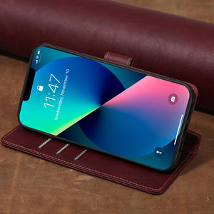Carte Portefeuille En Cuir Téléphone Portable Cas 15 Pro Max 14 13 12 11 Rétro <span class=keywords><strong>Flip</strong></span> Portefeuille Sac Long Portefeuille Carte De Luxe Pour Samsung S23 S24 - Product Image 2