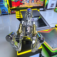 Machine de jeu vidéo à monnayeur pour enfants, 2 joueurs, type Gatling, avec lumières LED, pour aire de jeux